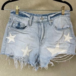 blank nyc | star high waisted shorts | size 27
